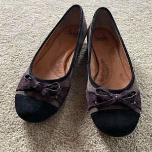 Sofft taupe ballet flats, size 8